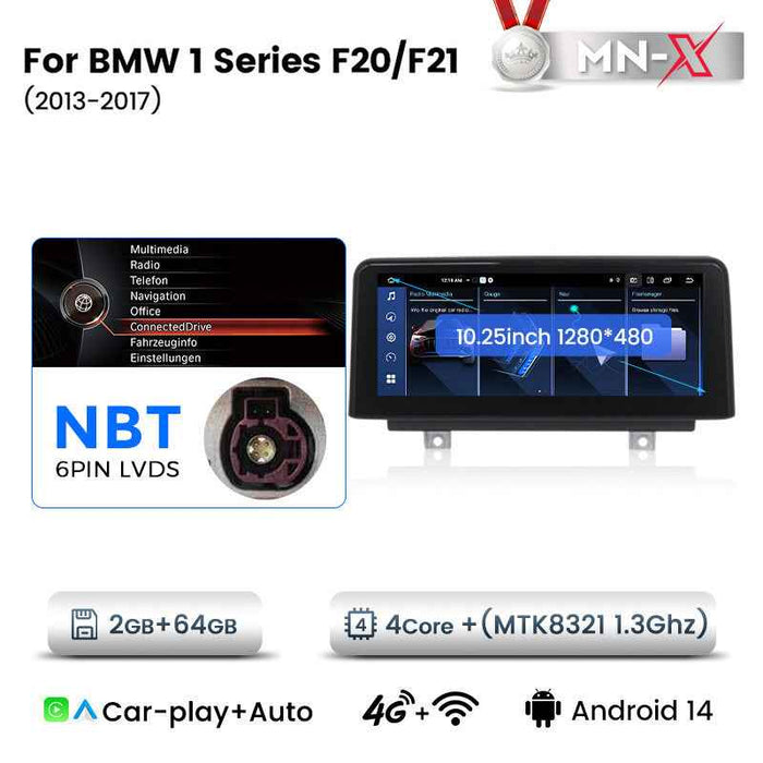10.25-inch compatible with BMW 1 Series 2 Series F20 Android central control large screen GPS navigation all-in-one with Bluetooth CarPlay