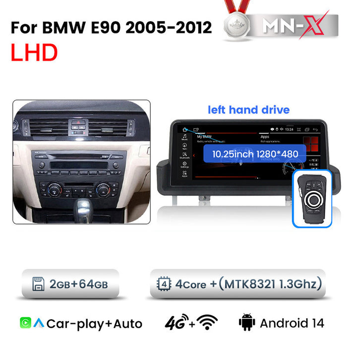 10.25-inch Compatible with BMW 3 Series E90 Android Central Control Large Screen GPS Navigation All-in-One Bluetooth CarPlay
