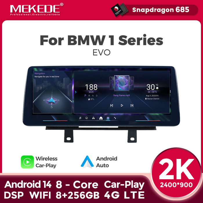 12.3 Applicable to BMW 1 Series F20 2018-2020 Android large screen central control car navigation Bluetooth Carplay