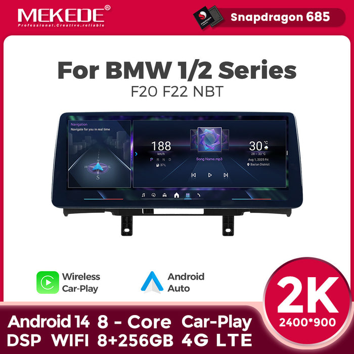 12.3 Applicable to BMW 1 Series F20 F22 2013-2017 Android Large Screen Central Control Car Navigation Carplay
