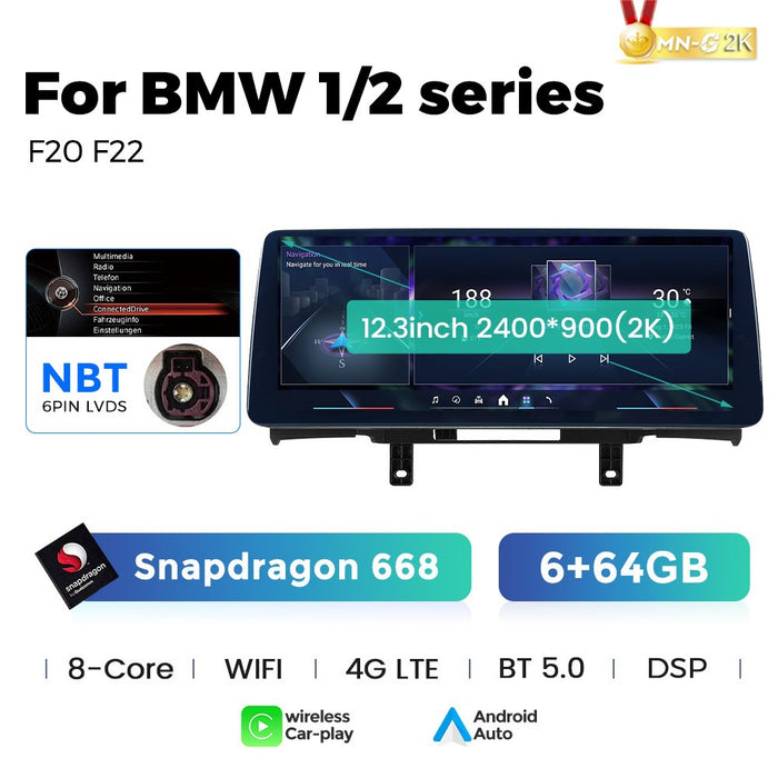 12.3 Applicable to BMW 1 Series F20 F22 2013-2017 Android Large Screen Central Control Car Navigation Carplay