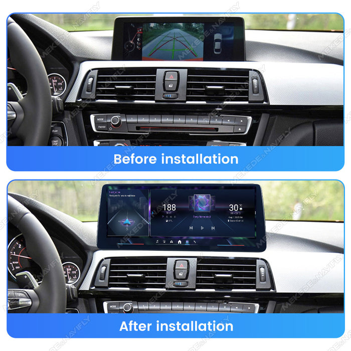 12.3 Applicable to BMW 3 Series 4 Series F30 F32 F36 Android Large Screen Central Control Car Navigation Bluetooth Carplay