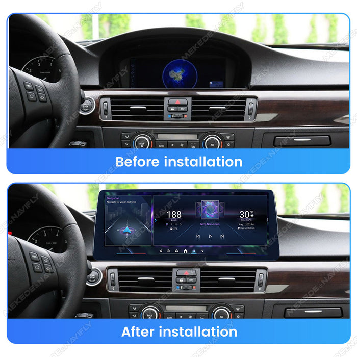 12.3 Applicable to BMW 3 Series E90 E92 05-12 Android Large Screen Central Control Car Navigation Bluetooth Carplay