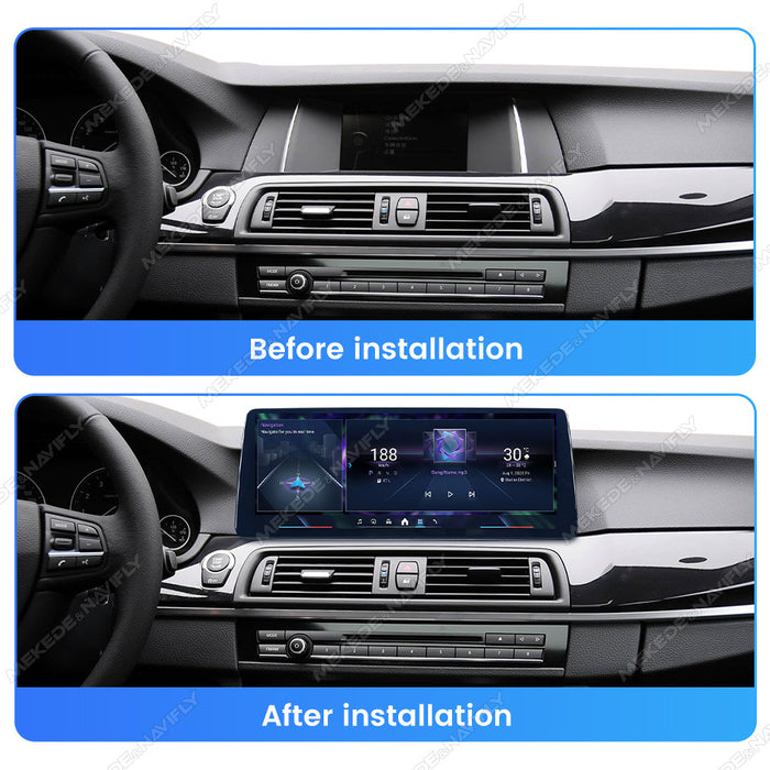 12.3 Applicable to BMW 5 Series F10 M5 11-17 Android large screen central control car navigation Bluetooth Carplay