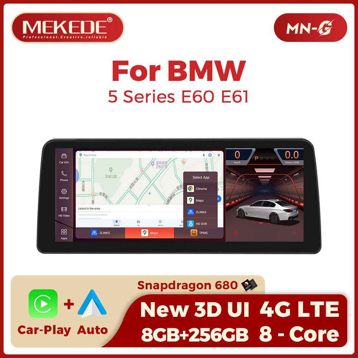 12.3 inch for BMW 5 Series E60 04-10 Android large screen central control car navigation Bluetooth Carplay