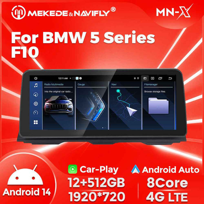 12.3 inch Suitable for BMW 5 Series F10 Android central control large screen GPS navigation all-in-one machine Bluetooth Carplay