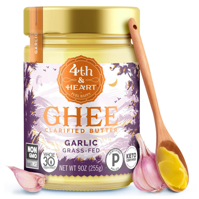 4th & Heart Garlic Infused Ghee – Holiday Gift for the Foodie Who Has Everything