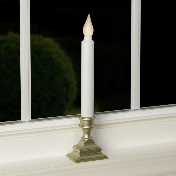 612 Vermont Flameless Window Candle with Timer – Classic Holiday Gift for Grandparents and Empty Nesters