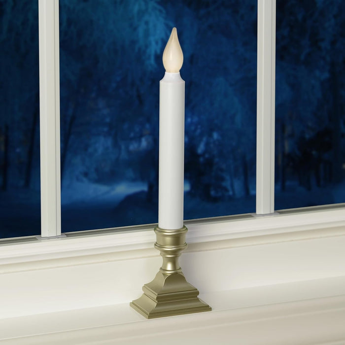 612 Vermont Flameless Window Candle with Timer – Classic Holiday Gift for Grandparents and Empty Nesters