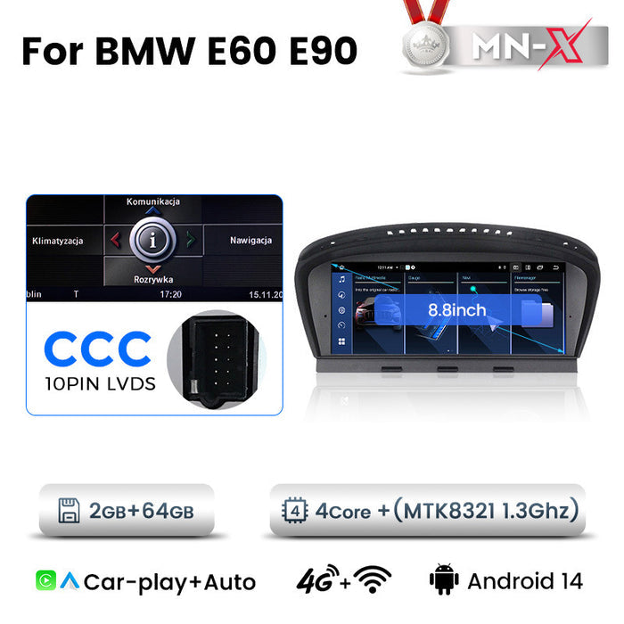 8.8 inch Suitable for BMW E60 E90 E63 Android central control large screen GPS navigation all-in-one machine Bluetooth Carplay