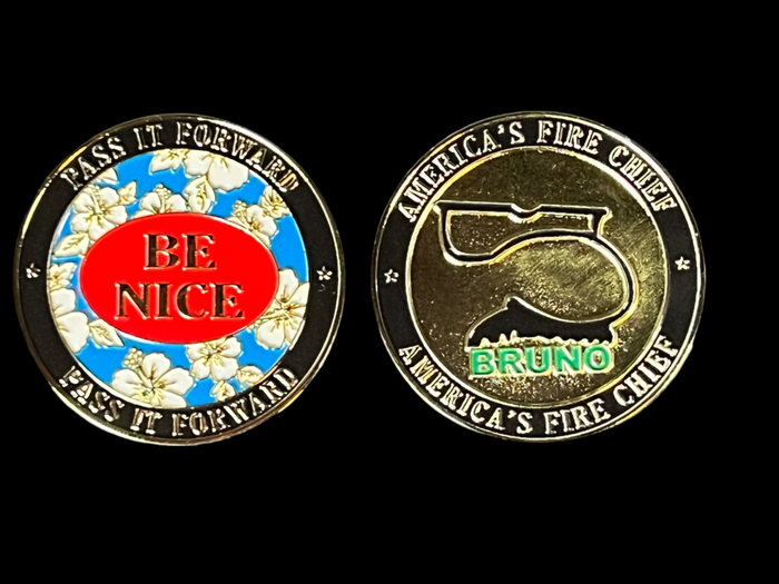 Bruno Be Nice Challenge Coin