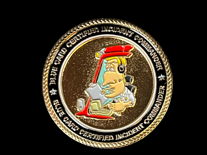 Blue Card Challenge Coins