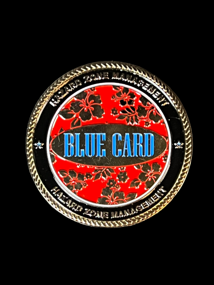 Blue Card Challenge Coins