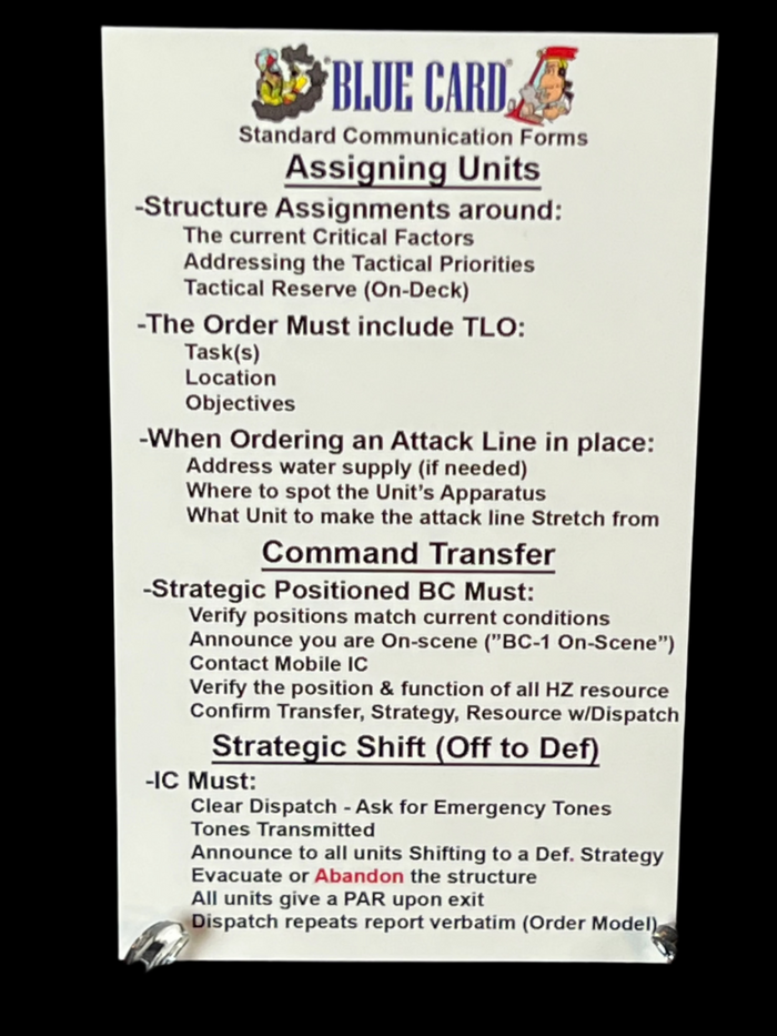 Pocket Command Communication Cards (5"x3") — 25 Pack