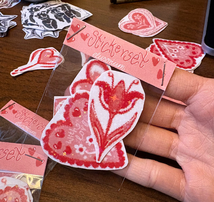 Stickerset: Hearts