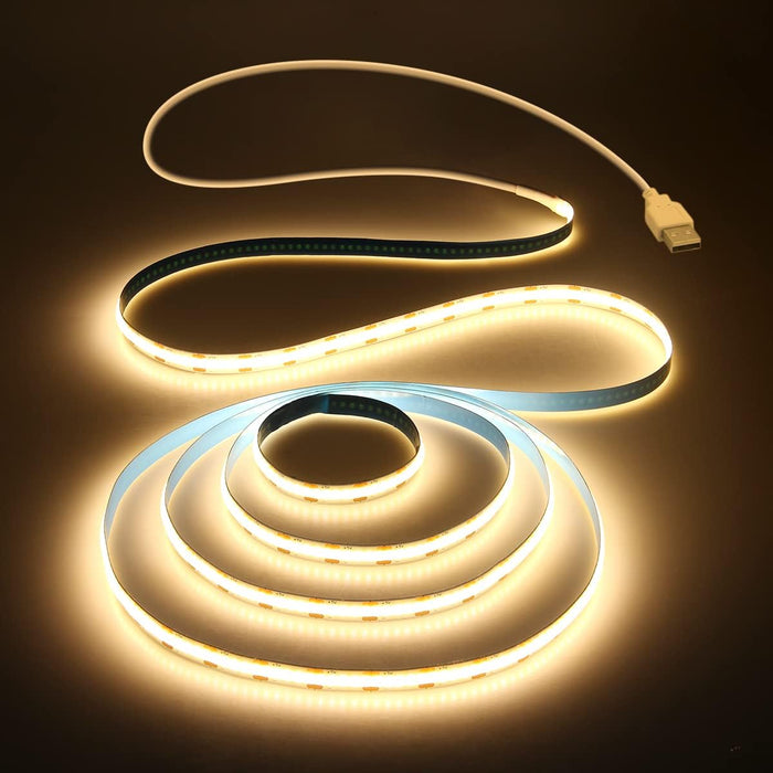 cob (chip-on-board) led technology with 320 leds per meter for high-density dotless illumination