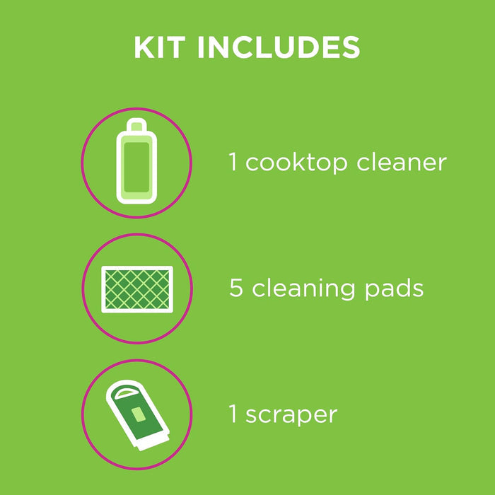 5 scrub pads included for routine polishing