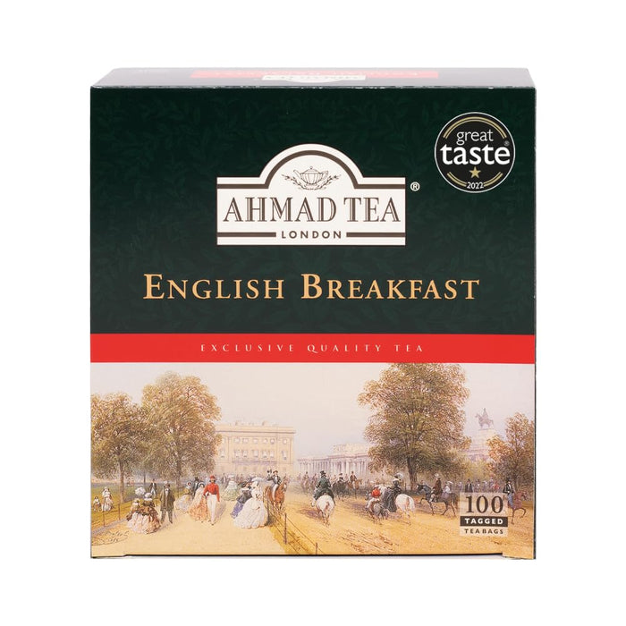 Ahmad Tea Black Tea, English Breakfast Teabags, 100 ct - Caffeinated and Sugar-Free