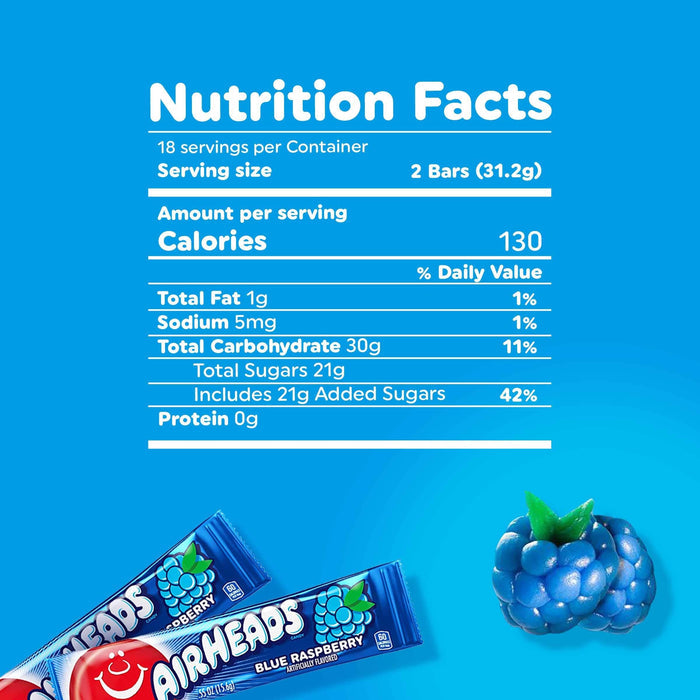 Airheads Cherry Taffy – Grandparent Visit Treat Stock and Care Package Candy, 36-Count Box