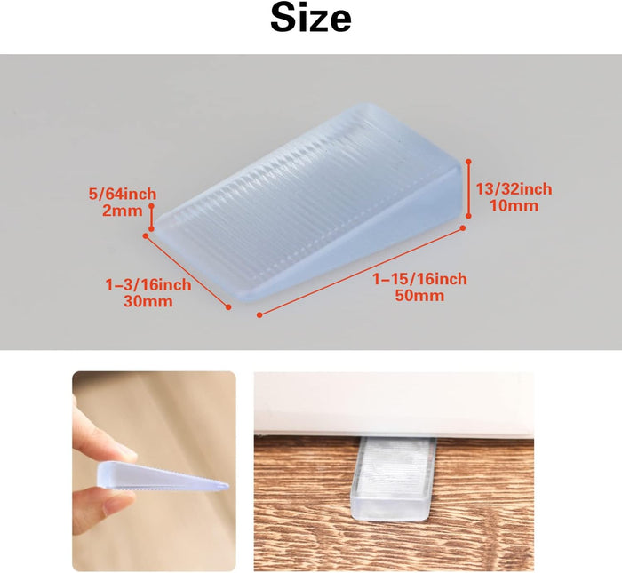compact dimensions: 50mm length x 30mm width, stackable for wider gaps