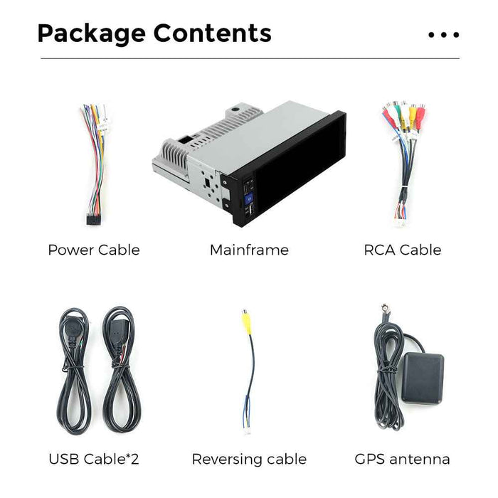 Android single ingot 6.86 inch car MP5 music player high definition reversing machine wired wireless Carplay