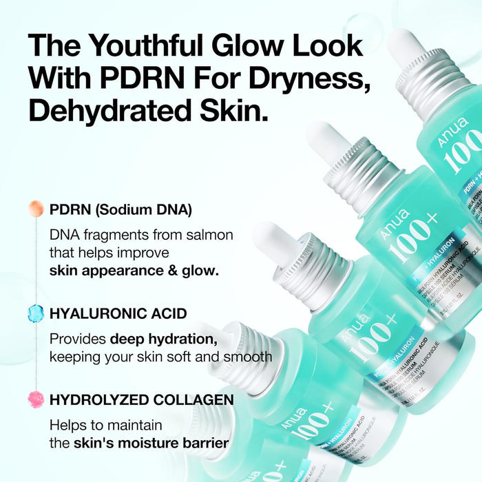six forms of hyaluronic acid including sodium hyaluronate crosspolymer and sodium acetylated hyaluronate for multi-depth moisture
