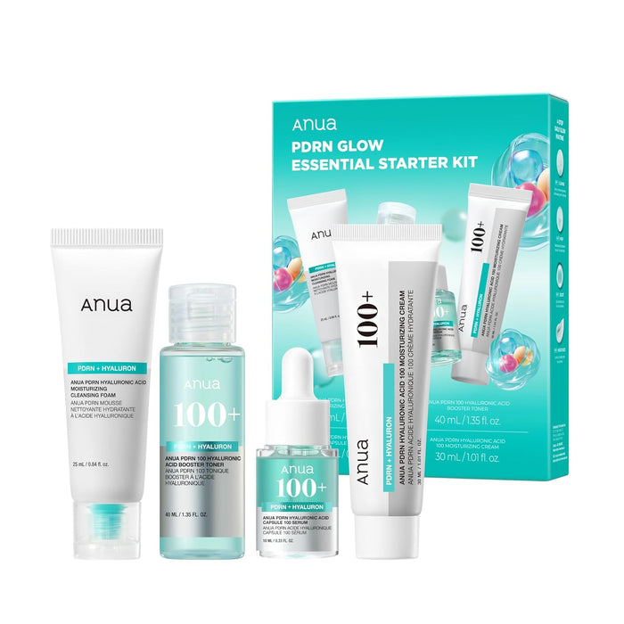 pdrn (salmon dna) as active ingredient across all 4 products for consistent skin repair and hydration