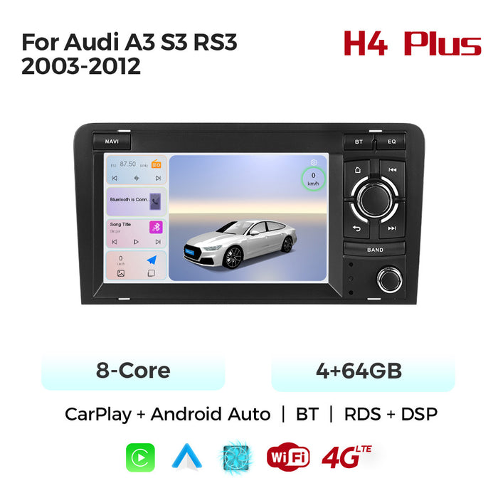 Applicable to Audi A3 03-13 unilateral button Android large screen central control navigation Bluetooth radio special machine