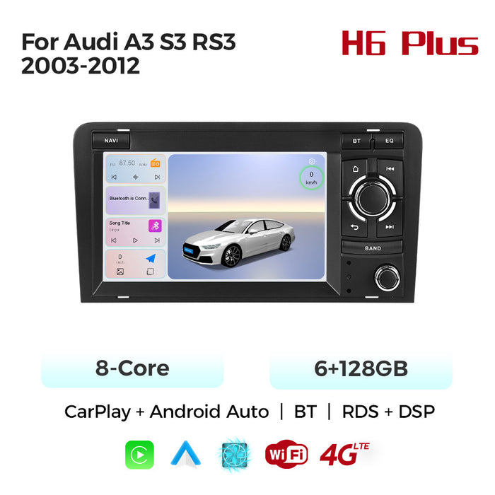 Applicable to Audi A3 03-13 unilateral button Android large screen central control navigation Bluetooth radio special machine