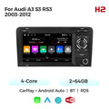 Applicable to Audi A3 03-13 unilateral button Android large screen central control navigation Bluetooth radio special machine