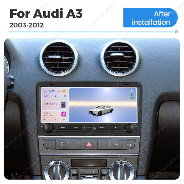 Applicable to Audi A3 2003-2013 button Android large screen central control navigation Bluetooth radio 10.25 inches