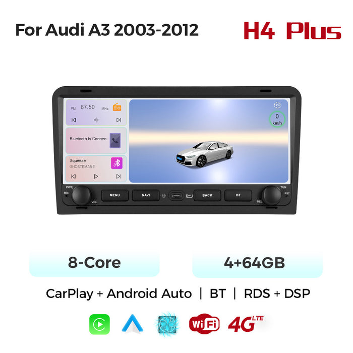 Applicable to Audi A3 2003-2013 button Android large screen central control navigation Bluetooth radio 10.25 inches
