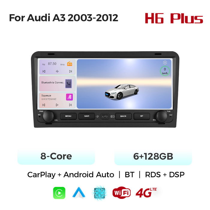 Applicable to Audi A3 2003-2013 button Android large screen central control navigation Bluetooth radio 10.25 inches