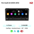 Applicable to Audi A3 2003-2013 button Android large screen central control navigation Bluetooth radio 10.25 inches