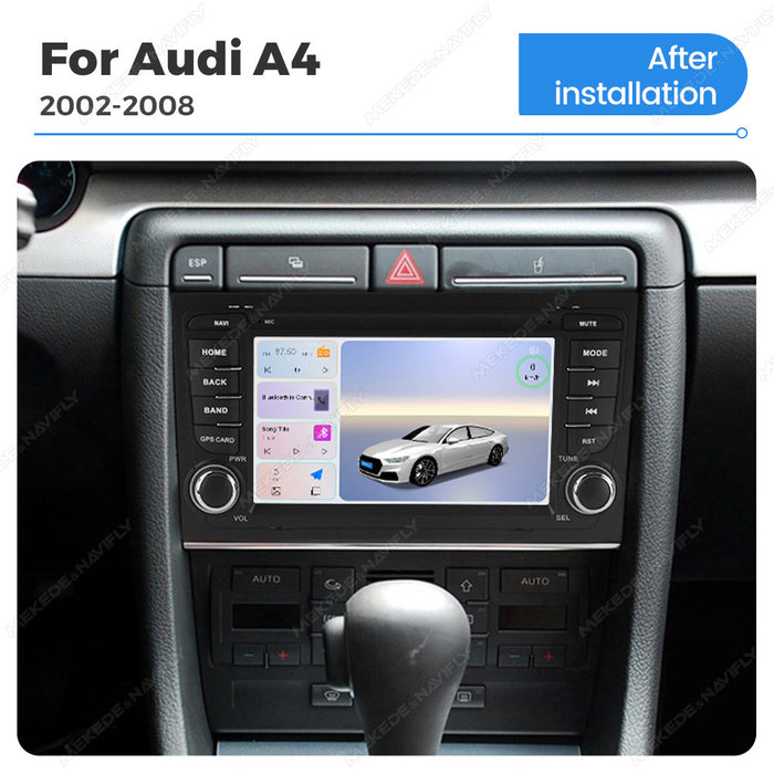 Applicable to Audi A4 02-08 bilateral button Android large screen central control navigation Bluetooth radio special machine