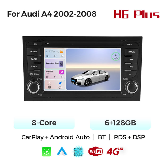 Applicable to Audi A4 02-08 bilateral button Android large screen central control navigation Bluetooth radio special machine