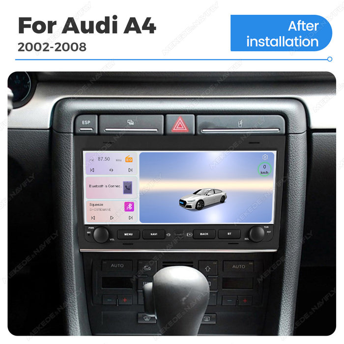 Applicable to Audi A4 2002-2008 button Android large screen central control navigation Bluetooth radio 10.25 inches