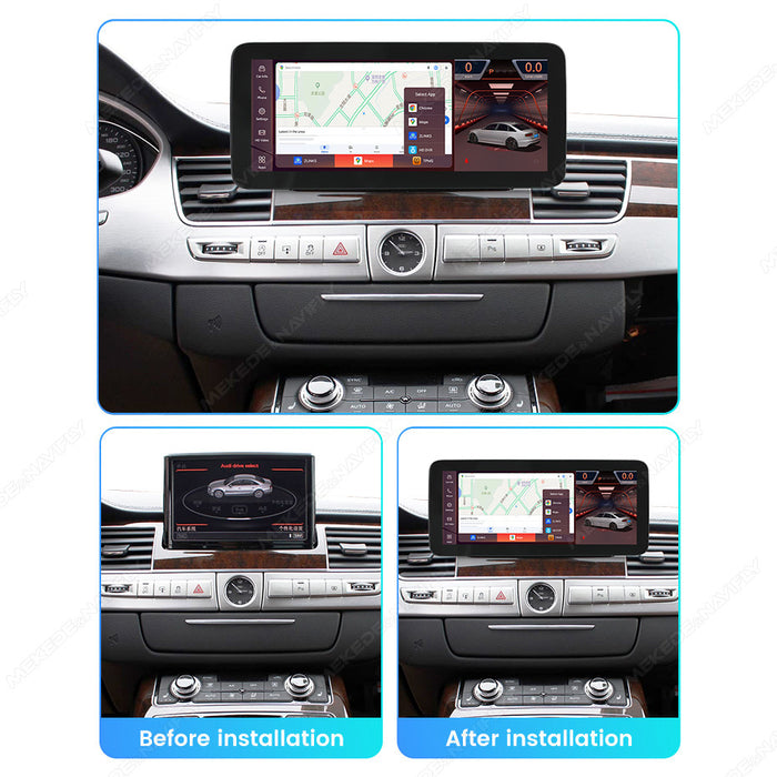 Applicable to Audi A8 2011-2011 Android large screen central control car navigation Bluetooth Carplay
