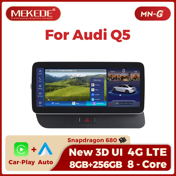Applicable to Audi Q5 SQ5 2009-2016 Android large screen central control car navigation Bluetooth Carplay