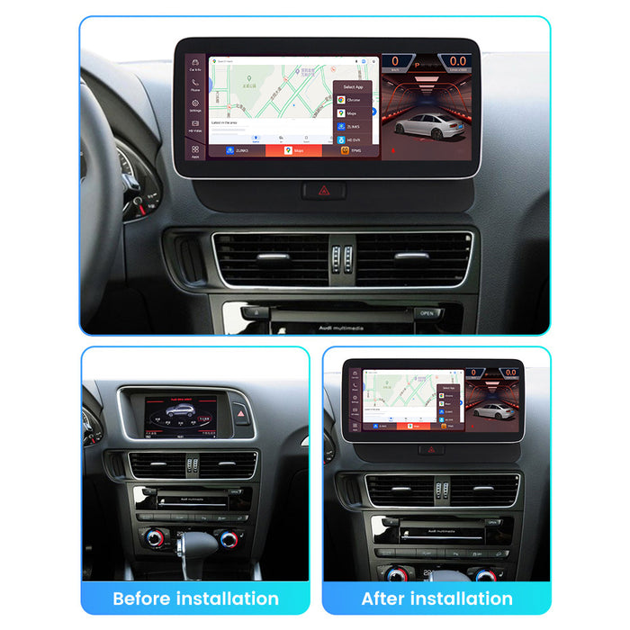 Applicable to Audi Q5 SQ5 2009-2016 Android large screen central control car navigation Bluetooth Carplay