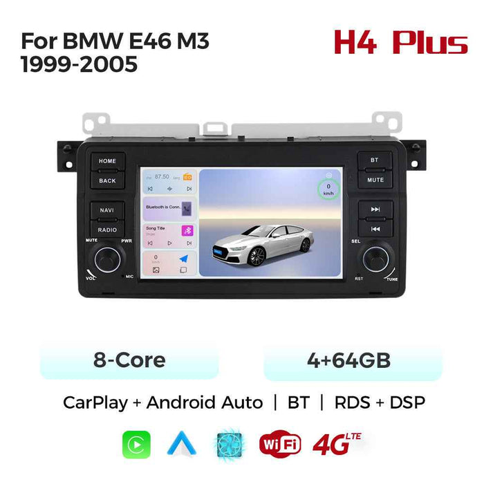 Applicable to BMW E46 M3 98-05 7-inch Android large-screen central control navigation radio button special machine