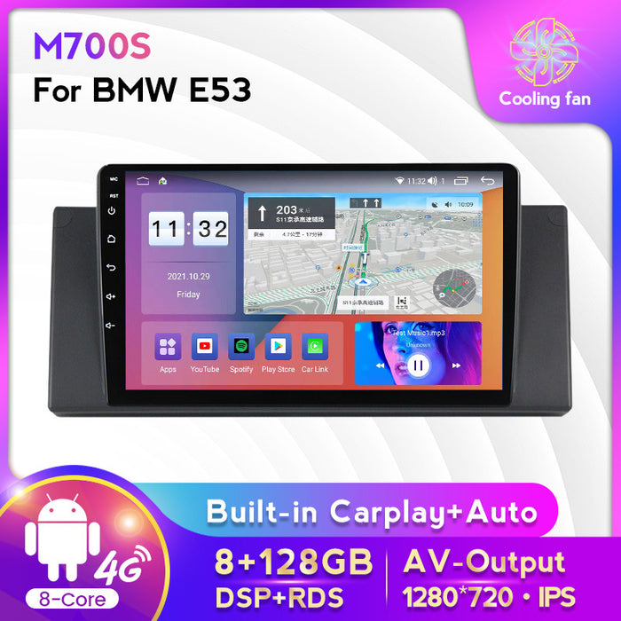 Applicable to BMW E53 X5 99-06 to Android large-screen central control car navigation all-in-one machine 8 + 128G