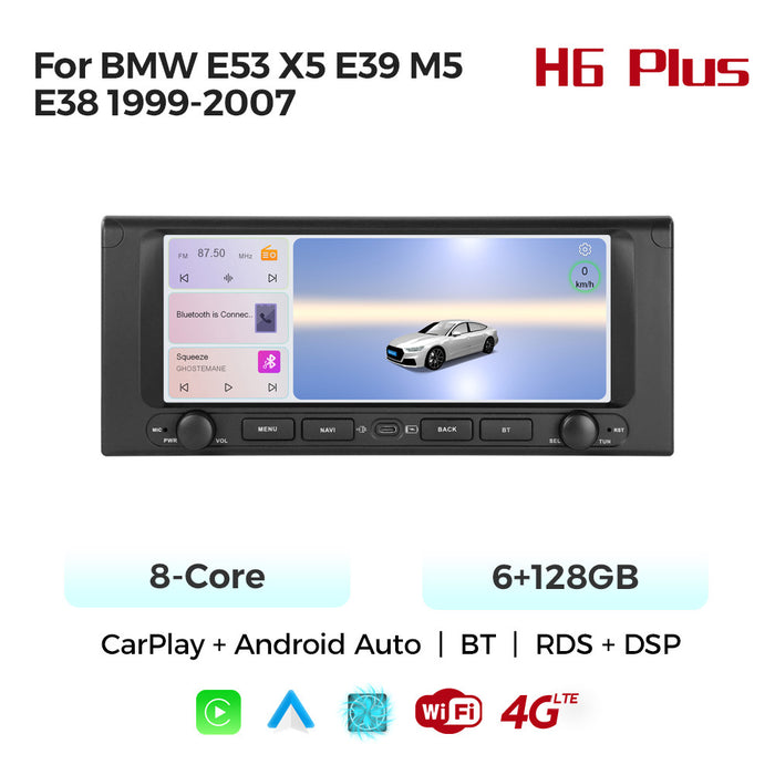 Applicable to BMW E53 X5 E39 M5 button Android large screen central control navigation Bluetooth radio 10.25 inches