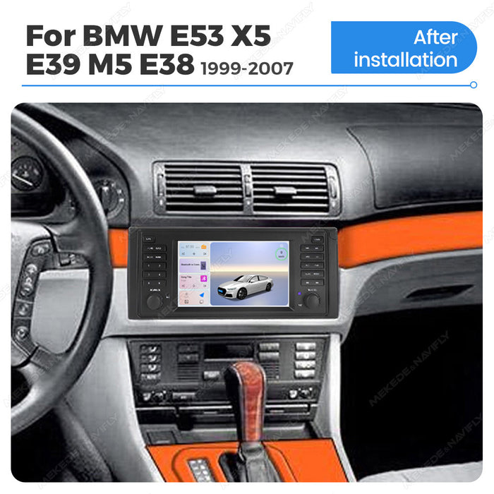 Applicable to BMW E535 E39 M5 7-inch Android large-screen central control navigation radio button special machine