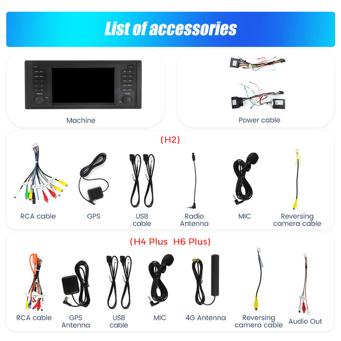 Applicable to BMW E535 E39 M5 7-inch Android large-screen central control navigation radio button special machine
