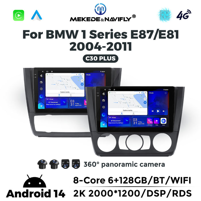 Applicable to BMW E87 2004-2011 Android large screen central control car navigation radio screen carplay