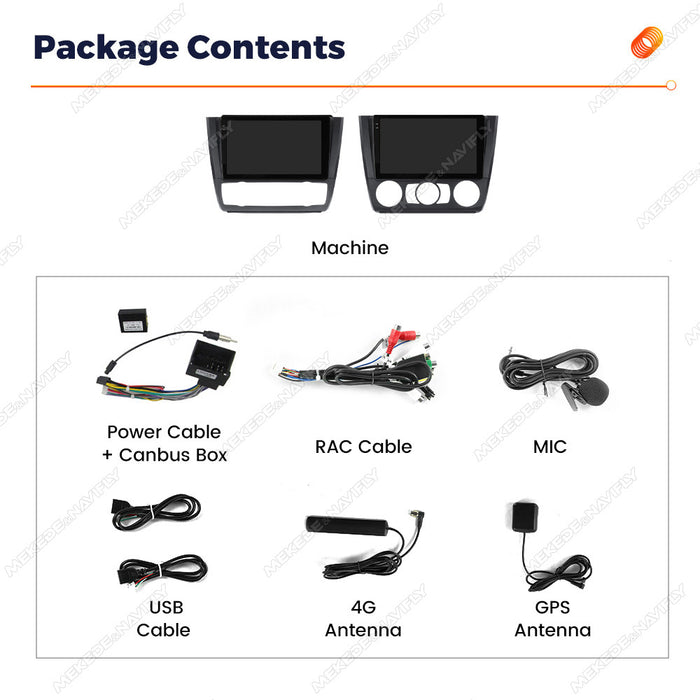 Applicable to BMW E87 2004-2011 Android large screen central control car navigation radio screen carplay