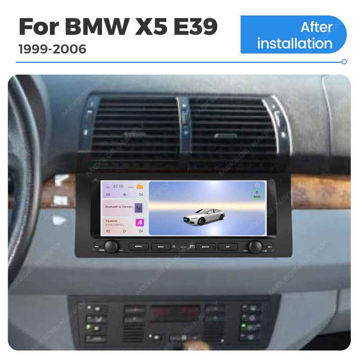 Applicable to BMW X5 E39 99-06 button Android large screen central control navigation Bluetooth radio 10.25 inches