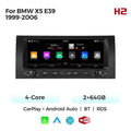 Applicable to BMW X5 E39 99-06 button Android large screen central control navigation Bluetooth radio 10.25 inches