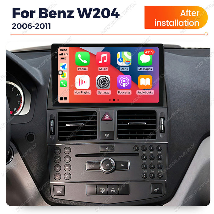 Applicable to Mercedes-Benz C-Class W204 2006-2011 Android large-screen central control car navigation radio screen